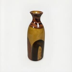 Vintage Stoneware Pottery Gloss Glazed Vase - 7.25”H